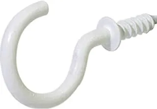 The Hillman Group 122322 Cup Hook, 1-1/4-Inch, White (Pack Of 2)