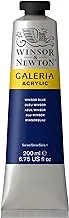 Winsor & Newton 2136706 Galeria Acrylic Paint, 200-Ml Tube, Winsor Blue