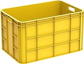 Cosmoplast Storage Crate 71.5 Liters, Yellow, IFCRFH006YL, Fish Crate