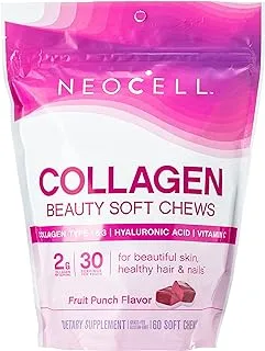 Neocell Beauty Bursts Gourmet Collagen Soft Chews Super Fruit Punch 30 Soft Chews