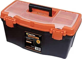 Tactix 16 Inch Plastic Tool Box, Orange/Black - Ttx-320101