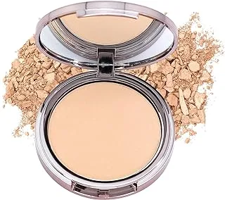 Girlactik USA. 2-in1 Compact Face Pressed Powder & Contour Bronzer. Weightless, Buildable Coverage. Velvet Finish. -Fair