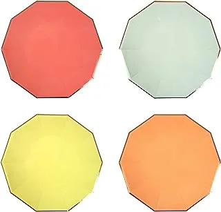 Meri Meri Neon Plates 8 Pieces, Large