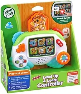 Leapfrog Level Up and Learn Controller (أخضر) ، لعبة تعليمية مع الأصوات والألوان ، لعبة تعليمية للأطفال ، ألعاب ما قبل المدرسة ، ألعاب تعلم الأنشطة للأولاد والبنات الذين تتراوح أعمارهم بين 9 أشهر و 1 و 2 و 3 سنوات