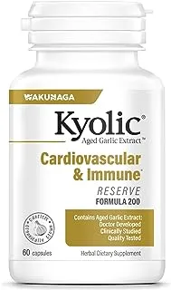 Kyolic Aged Garlic Extract Reserve Cardiovascular Supplement, 60 Capsules