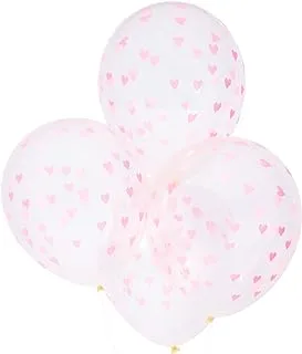 Meri Meri 8 Inch Neon Heart Pattern Balloons Pieces