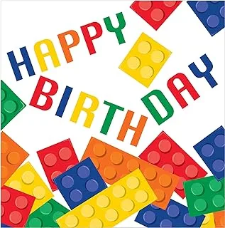 Creative Converting 16-Count 3-Ply Lunch Napkins With Happy Birthday