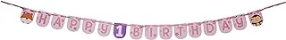 Creative Converting One Is Fun Girl Shaped Ribbon Birthday Party Banner