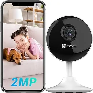 EZVIZ C1C-B WiFi Security Camera, Indoor Camera, 1080p Home Monitor Camera with 12m Night Vision, Two Way Talk, Wide Angle Lens, Sounds Alert, Sleep Mode, Motion Detection, Supports MicroSD Card