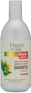 Hawaiian Silky Apple Cider Vinegar Hair So Soft Shampoo With Black Castor Oil, 12Oz