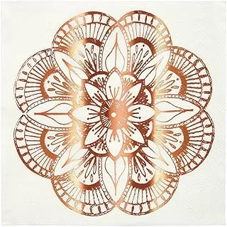 Meri Meri Mandala Pattern Napkins 16 Pieces, Large, Multicolour