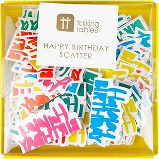 Talking Tables Rainbow Happy Birthday Foil Scatter 22 g