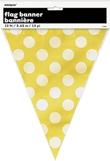 Unique Sunflower Deco Dot Flag Banner Yellow