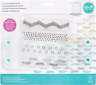 We R Memory Keepers 0633356605805 Accessories Pattern Stamping Block (5 Piece)