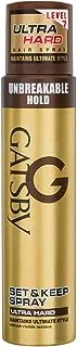 Gatsby Set & Keep Spray Ultra Hard | Maximum setting power for an Ultimate style | 250ml