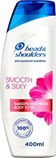 Head & Shoulders Smooth & Silky Anti-Dandruff Shampoo For Dry Frizzy Hair, 400ml