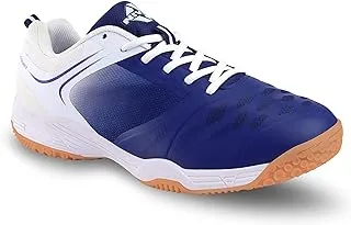 Nivia Hy-Court 2.0 Badminton Shoe (Blue/White, 6 UK / 7 US / 39 EU) | For Mens and Boys | Non-Marking Shoe | Court Shoe | For Badminton, Squash, Tennis Players