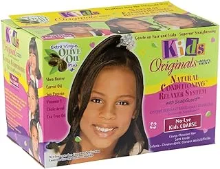 Africa's Best Kids Organics No-lye Conditioning Relaxer System with Scalpguard for Coarse/Resistant Hair (562007)