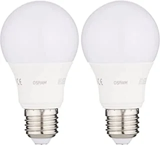 Osram Led Value Classics A (8.5W) Frosted Lamp, Warm White - Pack Of 2, Os-Led-8.5W-Ww-Fs-2Pcs,