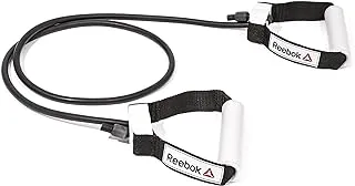 Reebok Unisex Adult RSTB-16076 RSTB-16076 Reebok Adjustable Resistance Tube Medium Resistance , Black - Rstb-16076 ,Black ,One Size