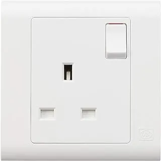 MK (ELECTRIC) Essentials 13A 1G SP SWITCHSOCKET,White