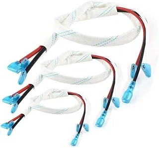 Royal Apex Three Pole Lead Wire Cable with End Collectors Hermetic Heat Resistant Shielded for Air Conditioning Compressor Motor 30 Inch (Pack of 3)