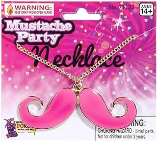 Forum MoUStache Necklace, Pink/Gold