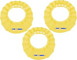 قبعة استحمام للأطفال من ستار بيبيز ، عبوة من 3 قطع ، أصفر ، عبوة من 1