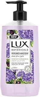 LUX Botanicals Perfumed Hand Wash, For all skin types, Fig Extract & Geranium Oil, Hygiene properties to effectively wash away germs, 500ml