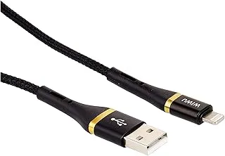 WIWU Elite Data Cable ED-100 2.4A USB To Lightning، Black - 1.2m