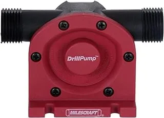 Milescraft 1314 DrillPump750 - Self Priming Water Pump Attachment for Drills - Water Transfer Pump - Uses Common Garden Hose - 750 Gallons per Hour