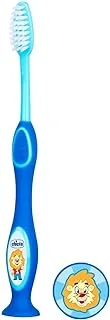 Chicco Milk Teeth Toothbrush 3Yrs-6Yrs, Assorted - Blue/Green