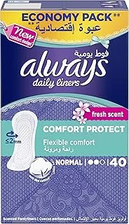 Always Pantyliners Comfort Protect Fresh Scent Normal 80 Daily Liners