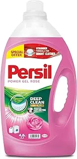 Persil Power Gel Liquid Laundry Detergent, With Deep Clean Technology, Rose, 4.8L