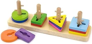 Viga Toys - 50968 - Creative Shapes Stacking Board