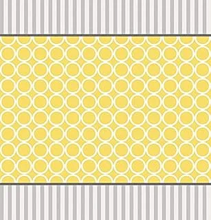 Creative Converting Mod Baby Shower Plastic Tablecover, Yellow