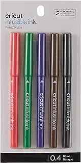 Cricut Infusible Ink Pens, Basic Fine-Point Markers (0.4) For Diy, 5 Count