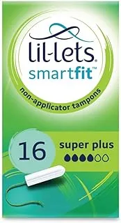 Lil-Lets Non Applicator Super Plus Tampons ، 16 وحدة (عبوة من 1)