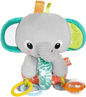 10829-6-Bright Starts Explore & Cuddle Elephant™, Pack Of 1 - Multi Color - Baby Toy - 3-36 months of age