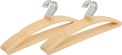 Kuber IndUStries 12 Piece Plastic Hanger, Cream