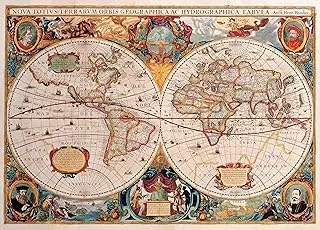 Old World Map 1,000 Piece Jigsaw Puzzle