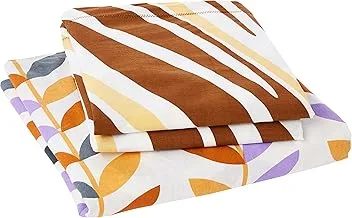 Story At Home Flat Double Bedsheet Set, Cream, 225 X 235 Cm, Mt1219