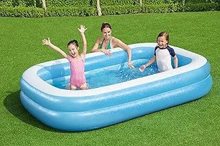 Bestway Blue Rectangular 2.62 m Inflatable Family Pool