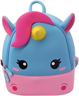 Nohoo Toddler Kids Backpack Cute Unicorn Shaped Schoolbag Waterproof Waterproof Backpack (Unicorn, 10 L)