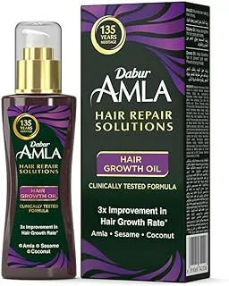 Dabur Amla Therapeutic Oil | Enriched With Pure Amla, Sesame & Coconut For 3x Improvement in Hair Growth Rate -150ml