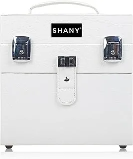 مادة SHANY Color Matters - منظم إكسسوارات الأظافر وحقيبة قطار المكياج - زنبق أبيض