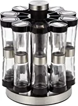 Neoflam Gsr2520 Spice Set 20 With Rotating Stand, Black