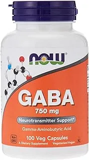 Now Foods Gaba 750Mg 100 V Caps