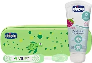 Chicco Ch07533 Oral Set Green - With Fluoride, Set Of 1