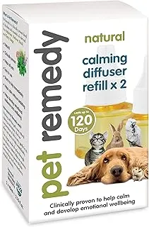 Pet Remedy Natural De Stress And Calming Refill Pack, 40 ml Pack Of 2 White, 10Pr002, Afl0290, 40 ml (Pack Of 2)